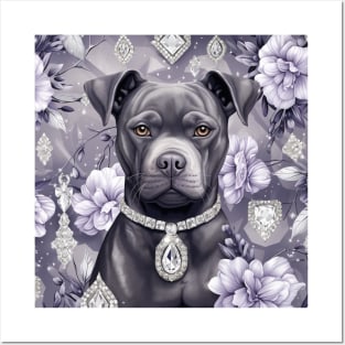 Staffy pattern Posters and Art